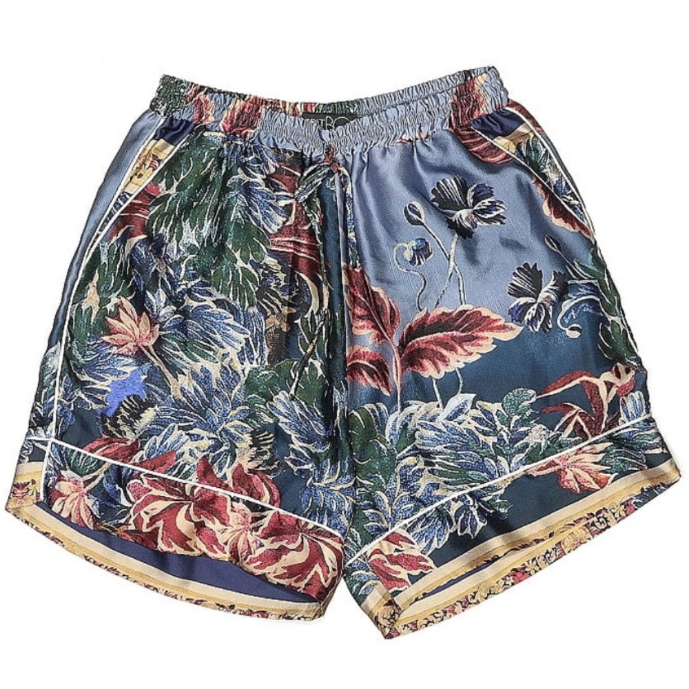 PatBO Floral Patterned Silk Shorts